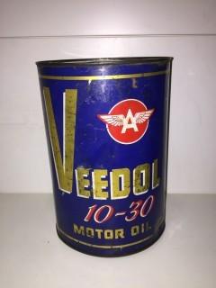 Veedol Motor Oil Can.