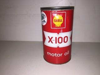 Shell X-100 Oil Can.