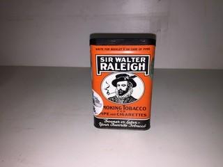 Sir Walter Raleigh Tobacco Can.