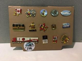 (14) Assorted Pins.