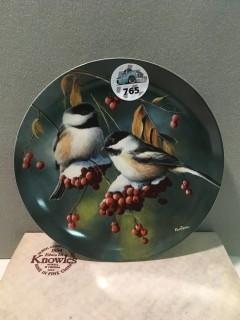 "The Chickadee" Collector's Plate.