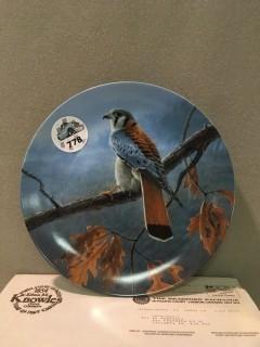 "The American Kestrel" Collector's Plate.