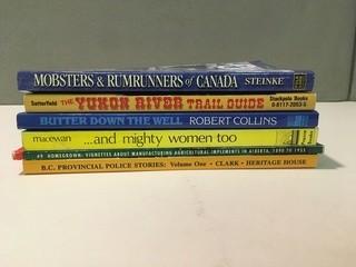 (6) Assorted Books.