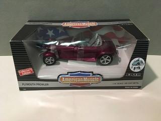 Ertl American Muscle Plymouth Prowler Diecast Model, 1:18 Scale.