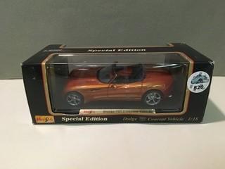 Maisto Dodge Concept Vehicle Special Edition Diecast Model, 1:18 Scale.