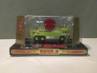 Code 3 Collectibles Police Emergency Airport Crash Truck Diecast Model.