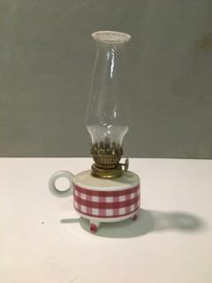 Oil Lamp, 7-1/2"H.