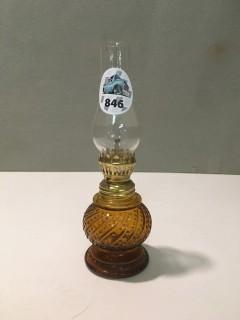 Oil Lamp, 8"H.