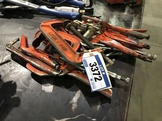Lot of Asst. C-Clamps and Vise Clamps