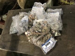 Lot of Asst. Sized Bolts and Nuts, etc.