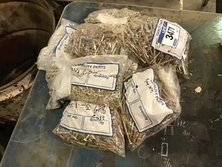 Lot of Asst. 1/4" Bolts, Nuts, Washers, etc.