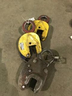 Lot of (3) 1-TON Plate Clamps