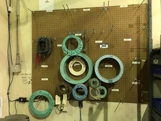 Pegboard and contents including Asst. Gaskets