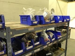 Contents of (1) Section of Parts Shelving Including Asst. Ball Valves, etc.