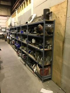 Lot of (9) Sections of EZ-Rect Shelving