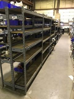 Lot of (9) Sections of EZ-Rect Shelving