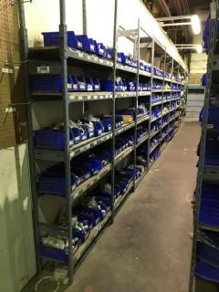 Lot of (11) Sections of EZ-Rect Shelving