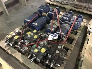 Lot of (8) Asst. PTO Pumps and (4) Hydraulic Valve Switches