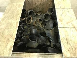 Lot of (2) Crates of Asst. Cast Iron Fittings Including Elbows, tees, etc.