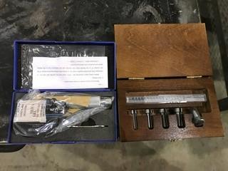 Lot of Dumont Broach Set and Westward Digital Outside Micrometer