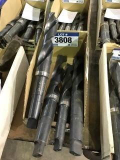 Lot of (4) Taper Shank Drill Bits