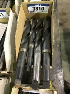 Lot of (4) Taper Shank Drill Bits