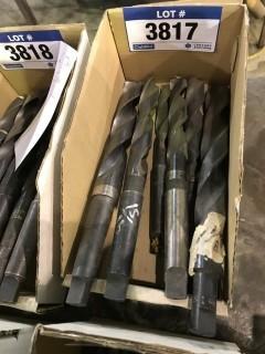 Lot of (6) Taper Shank Drill Bits