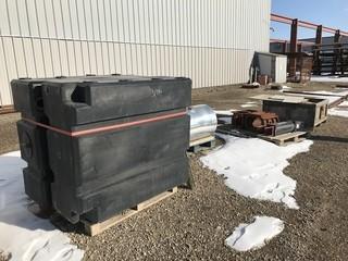 Lot of Water Tanks , Fuel Tanks, Air Ram, Asst. Hydraulic Components, Asst. Steel, Pipe, etc.