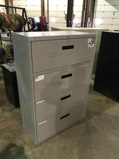 Lot of (2) 4- Drawer Lateral Filing Cabinet and (1) 2-Drawer Lateral Filing Cabinet