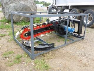 Unused 72" Hyd. Trencher To Fit Skid Steer