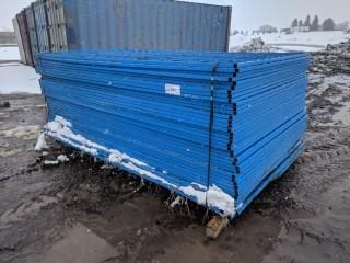 Qty of (40) Panels 8' x 6' Construction Fence (No Feet or Tops)