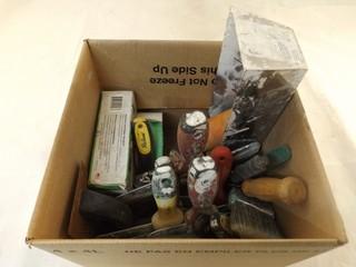 Misc. Drywall Box Assorted Tools