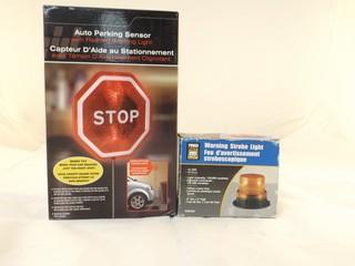 Auto Parking Sensor w/Power Fist Warning Strobe Light (New)