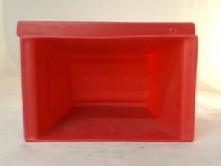 Qty of 2 Red Industrial Battery Boxes
