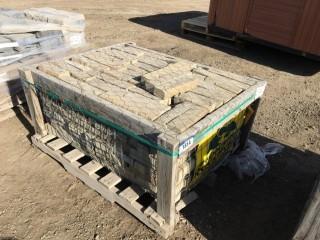 Pallet of Mussel Shell River Ledge Thin Veneer Capstone