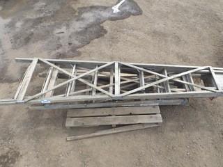 Lot of (3) Assorted Wooden Ladders