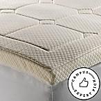 THERAPEDIC(R) LUXURY QUILTED DELUXE 3-INCH MEMORY FOAM QUEEN BED TOPPER                             