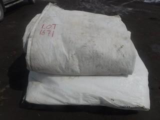 Qty of (2) Assorted White Insulated Tarps 