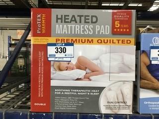 Protex Heated Matress Pad Premium Quilted (Dbl Fits Matress up to 21" Deep)