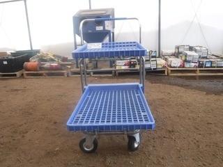 Cart w/Plastic Basket (Blue)