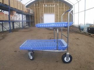 Cart w/Plastic Basket (Blue)