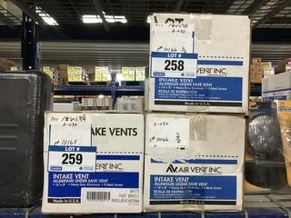 Qty of (2) Boxes Air Vent Inc. Air Intake Vents 16" x 8" (8 per box)