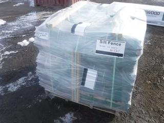 Pallet of Silt Fence (42 Rolls, 11 Posts)