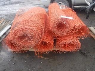 Qty of (6) Rolls 4' Snow Fence