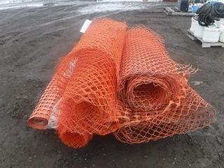 Qty of (7) Rolls 4' Snow Fence