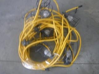 Strand of 10 Work Lights w/ Cages