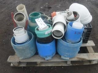 Lot of Assorted Plumbing Pipes, Seals & (1) Weed Sprayer