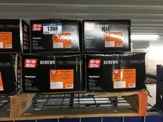 Pallet of (10) Cases #8 1 3/4 Flooring Screws (5000/Case)