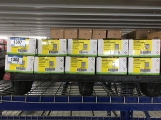 Pallet of (20) Cases 16 Gauge Adhesive Collated 1 3/4" Brad Nails ( 12 Boxes x 2500 Pcs/Case)