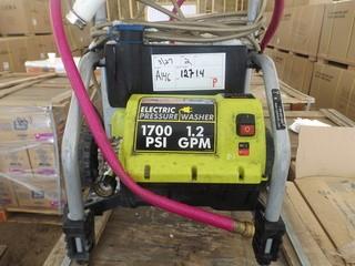 1700 PSI 1.2 GPM Electric Pressure Washer